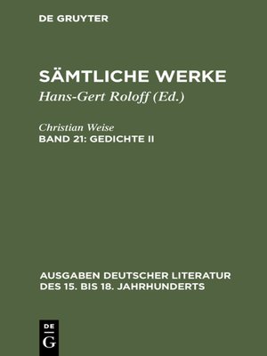 cover image of Gedichte II